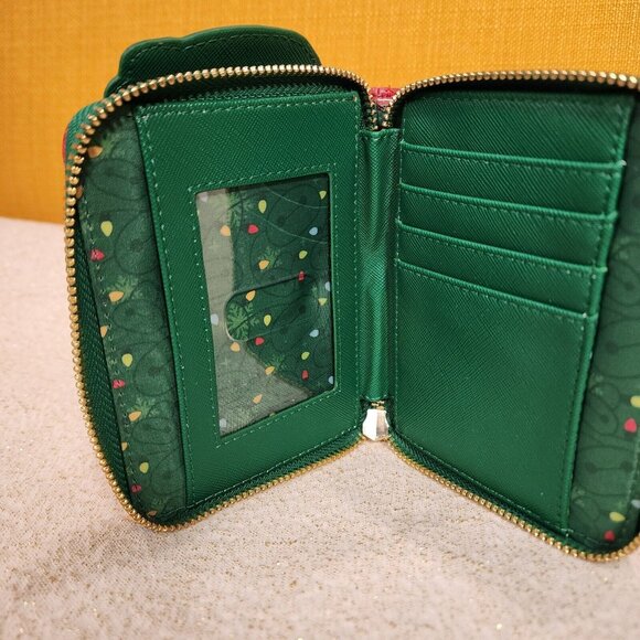 Loungefly Disney Big Hero 6 Baymax Holiday Lights Plaid Christmas Zip Wallet NEW - Picture 11 of 12